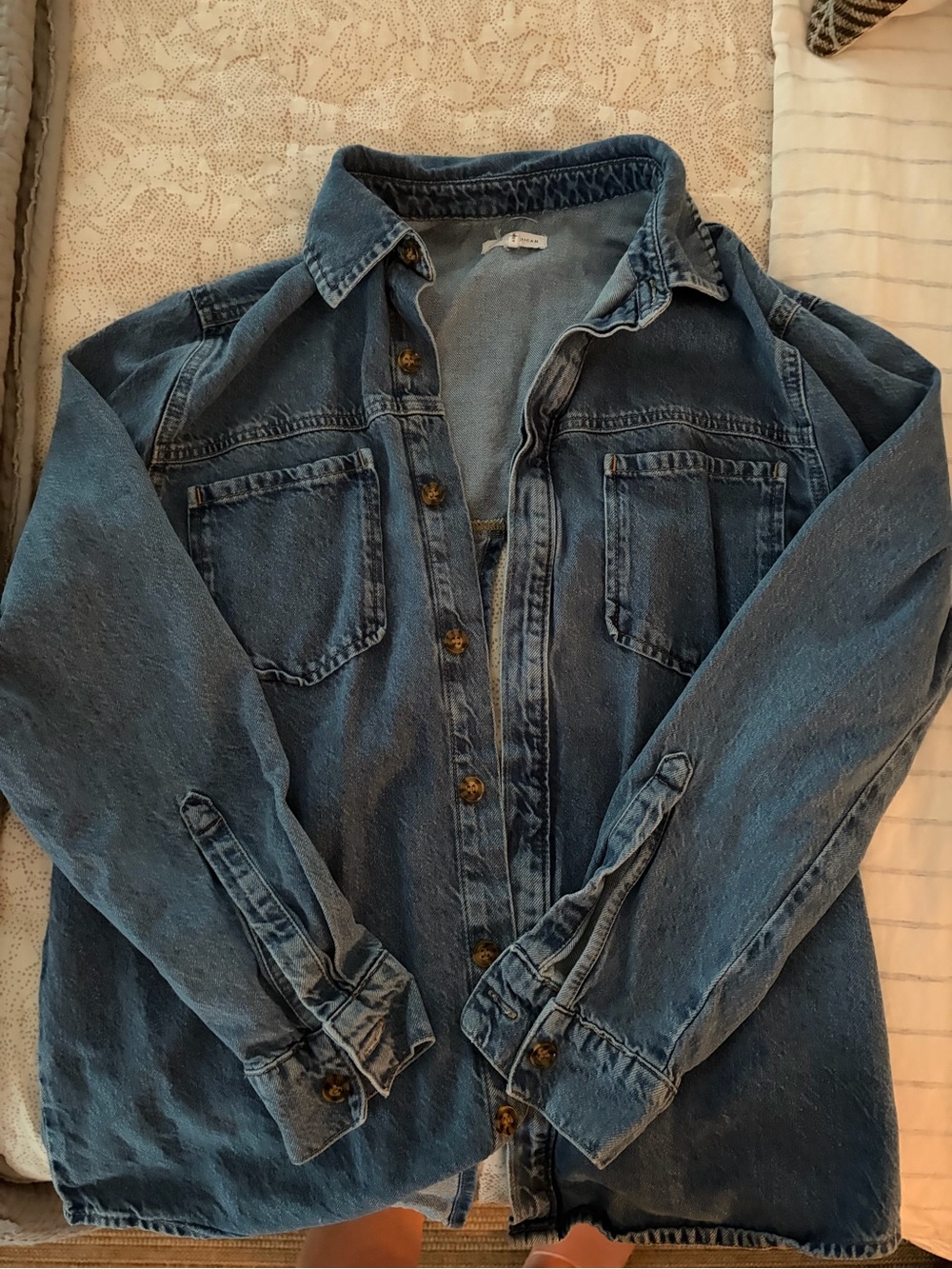 Good American Denim Shirt Jacket